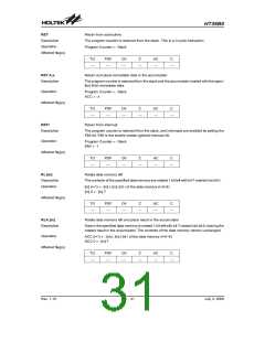 浏览型号HT36B0(28SOP-A)的Datasheet PDF文件第31页