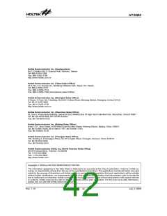 浏览型号HT36B0(28SOP-A)的Datasheet PDF文件第42页