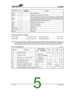 浏览型号HT36B0(28SOP-A)的Datasheet PDF文件第5页