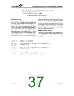 浏览型号HT46F46E(16NSOP)的Datasheet PDF文件第37页