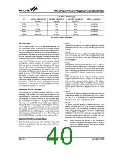 浏览型号HT46F46E(16NSOP)的Datasheet PDF文件第40页