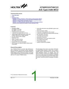 浏览型号HT46R23(28SOP-A)的Datasheet PDF文件第1页