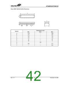 浏览型号HT46R23(28SOP-A)的Datasheet PDF文件第42页