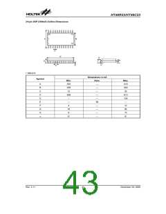 浏览型号HT46R23(28SOP-A)的Datasheet PDF文件第43页