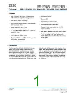 浏览型号IBM0436A81BLAB-3的Datasheet PDF文件第1页