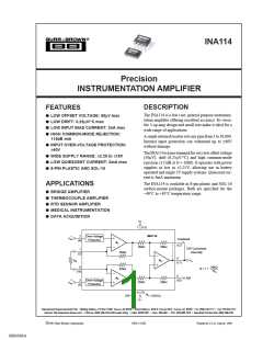 浏览型号INA114AP的Datasheet PDF文件第1页
