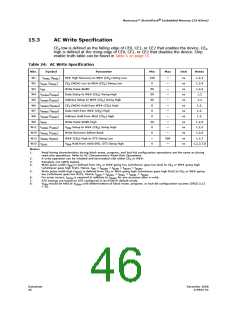 浏览型号JS28F256J3F105的Datasheet PDF文件第46页