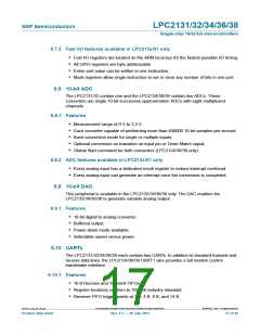 浏览型号LPC2138FBD64,151的Datasheet PDF文件第17页