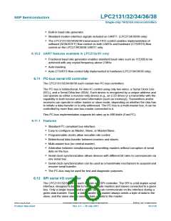 浏览型号LPC2138FBD64,151的Datasheet PDF文件第18页