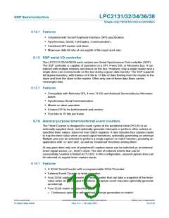 浏览型号LPC2138FBD64,151的Datasheet PDF文件第19页