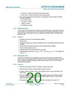 浏览型号LPC2138FBD64,151的Datasheet PDF文件第20页