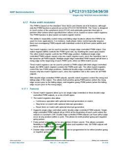 浏览型号LPC2138FBD64,151的Datasheet PDF文件第21页