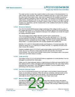 浏览型号LPC2138FBD64,151的Datasheet PDF文件第23页