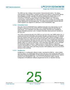 浏览型号LPC2138FBD64,151的Datasheet PDF文件第25页