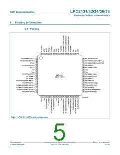 浏览型号LPC2138FBD64,151的Datasheet PDF文件第5页