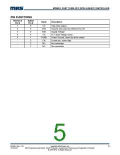浏览型号MP6901DJ-LF-P的Datasheet PDF文件第5页
