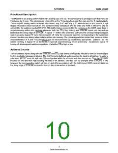 浏览型号MT8809APR1的Datasheet PDF文件第10页