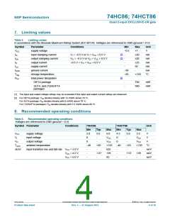 浏览型号74HCT86D,652的Datasheet PDF文件第4页