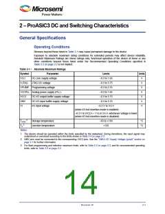 浏览型号A3P400-2PQG208I的Datasheet PDF文件第14页