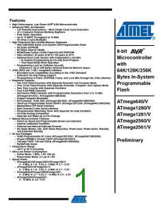 浏览型号ATMEGA2560-16AU-SL383的Datasheet PDF文件第1页