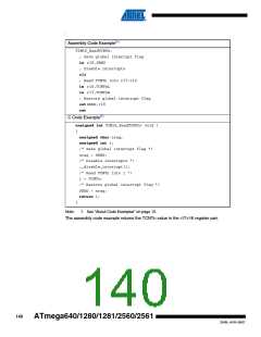 浏览型号ATMEGA2560-16AU-SL383的Datasheet PDF文件第140页