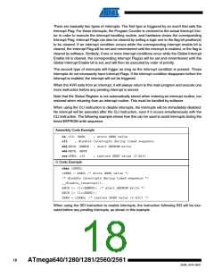 浏览型号ATMEGA2560-16AU-SL383的Datasheet PDF文件第18页