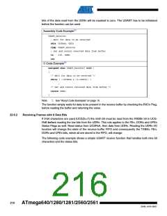 浏览型号ATMEGA2560-16AU-SL383的Datasheet PDF文件第216页