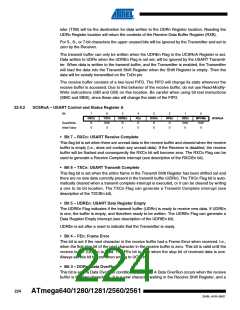 浏览型号ATMEGA2560-16AU-SL383的Datasheet PDF文件第224页