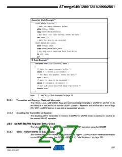 浏览型号ATMEGA2560-16AU-SL383的Datasheet PDF文件第237页