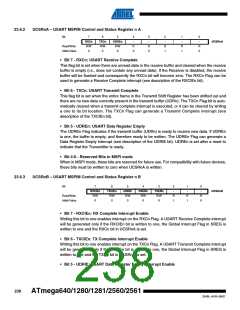 浏览型号ATMEGA2560-16AU-SL383的Datasheet PDF文件第238页