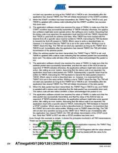浏览型号ATMEGA2560-16AU-SL383的Datasheet PDF文件第250页