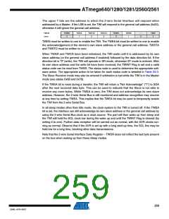 浏览型号ATMEGA2560-16AU-SL383的Datasheet PDF文件第259页