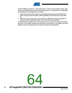 浏览型号ATMEGA2560-16AU-SL383的Datasheet PDF文件第64页