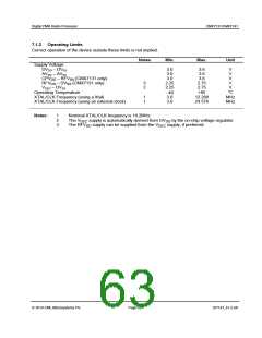 浏览型号CMX7131Q1的Datasheet PDF文件第63页