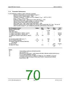 浏览型号CMX7141L4的Datasheet PDF文件第70页