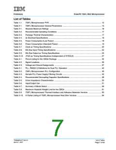 浏览型号IBM25PPC750FL-GR0133T的Datasheet PDF文件第7页