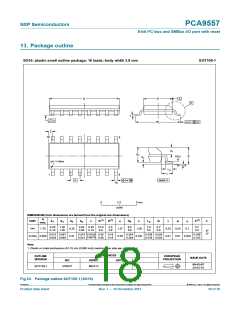 浏览型号PCA9557PW,112的Datasheet PDF文件第18页