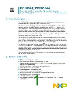 浏览型号PCF8574TS/F3,518的Datasheet PDF文件第1页