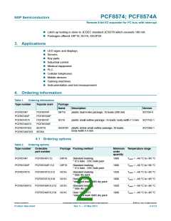 浏览型号PCF8574TS/F3,518的Datasheet PDF文件第2页