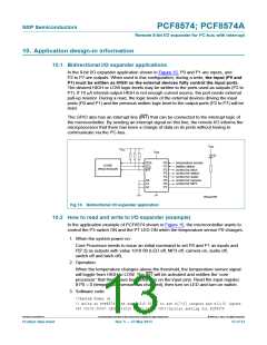 浏览型号PCF8574T/3,518的Datasheet PDF文件第13页