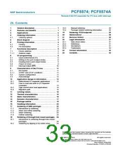浏览型号PCF8574T/3,518的Datasheet PDF文件第33页