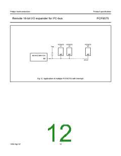 浏览型号PCF8575TS/1,112的Datasheet PDF文件第12页