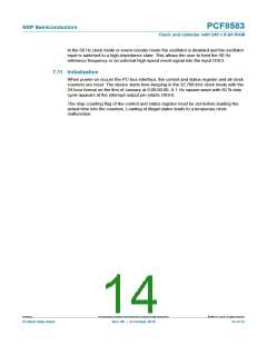 浏览型号PCF8583T/5,112的Datasheet PDF文件第14页