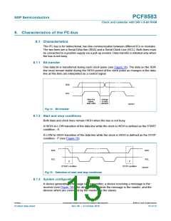 浏览型号PCF8583T/5,112的Datasheet PDF文件第15页
