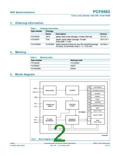 浏览型号PCF8583T/5,112的Datasheet PDF文件第2页