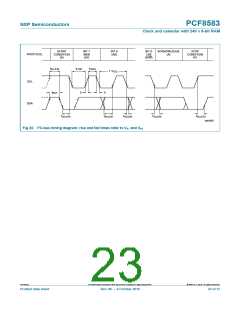 浏览型号PCF8583T/5,112的Datasheet PDF文件第23页