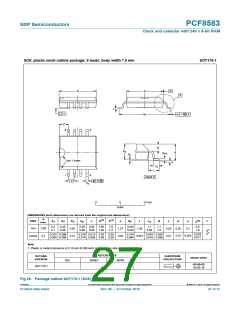浏览型号PCF8583T/5,112的Datasheet PDF文件第27页