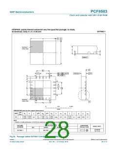 浏览型号PCF8583T/5,112的Datasheet PDF文件第28页