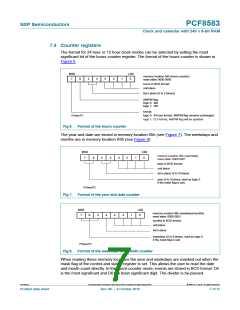 浏览型号PCF8583T/5,112的Datasheet PDF文件第7页