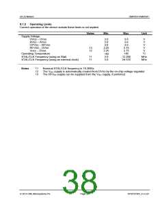 浏览型号CMX7031L9的Datasheet PDF文件第38页